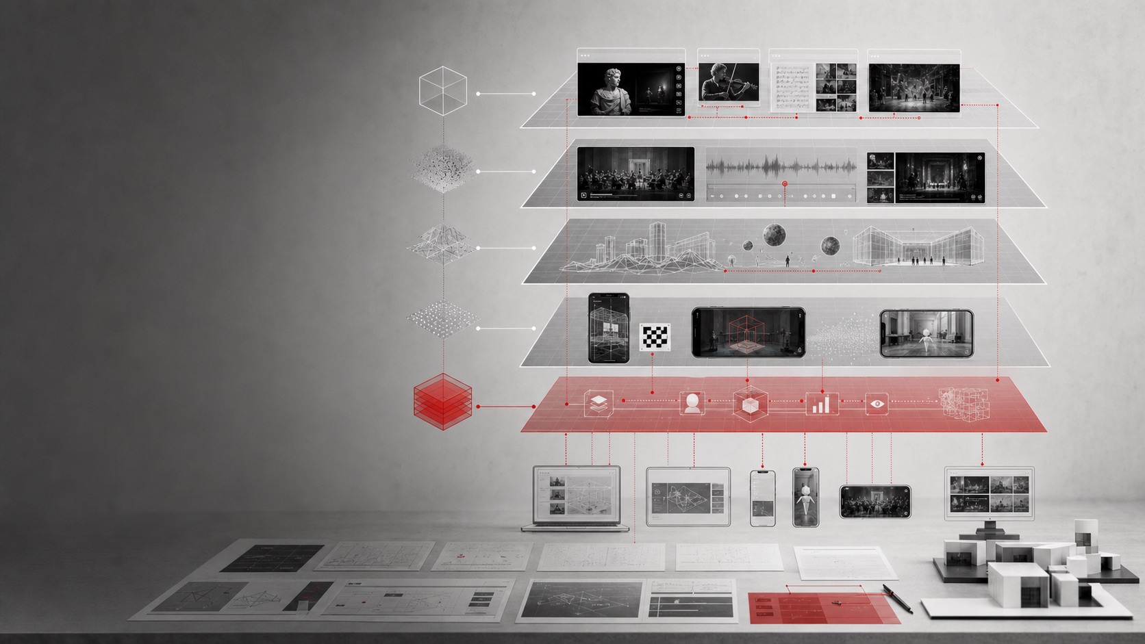 Sistema di piattaforma con layer integrato che connette streaming metaversi AR e contenuti educativi